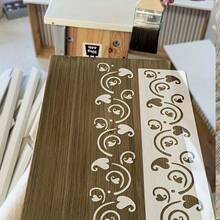 12件套优雅白色蕾丝模板套装 - 复古风格塑料模板，适用于DIY工艺品，可重复使用的花卉植物图案，非常适合家具、蛋糕装饰、帆布和木工项目。 - 均碼 - 查看 7