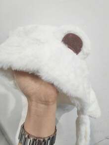 1 件秋冬婴儿童帽子带围巾（二合一） - 适合女孩的可爱萌款，适合男孩的加厚保暖款，婴儿羊毛护耳帽 - 适合 1-6 岁 - 彩色 - 查看 8