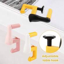 3 Pcs Portable Duck Shaped Detachable Table Hook, Foldable Non - Slip Bag Hanger, No - Drill Purse Hanger Bag Clamp School/Office Desk And Travel - 3種顏色 - 查看 7