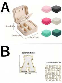 1个镜面首饰盒,便携式旅行拉链首饰盒,简约旅行居家首饰盒,时尚个性化皮革迷你首饰盒,可收纳耳环、项链、戒指,防尘小巧首饰收纳盒,首饰配件收纳盒兼梳妆盒,非常适合存放戒指、吊坠、耳环、领带、手镯等,是送给女友、母亲节、情人节、圣诞节、新年以及男女皆宜的绝佳礼物。 - 彩色 - 查看 8