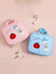 Bolsa de cosméticos linda, bolsa de almacenamiento de gran capacidad, bolsa de tocador de viaje plegable de alta calidad para cosméticos,Vuelta al colegio - Multicolor - Ver 1