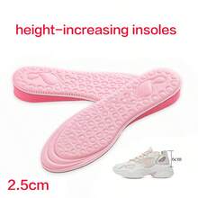 زوج من نعال EVA للنساء، نعل داعم للقوس، نعل زيادة الارتفاع غير مرئي (نعل زيادة الارتفاع، خفيف الوزن، يمكن تقليمه) - 2.5 سم - وردي - مشاهدة 8