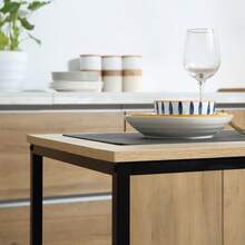 HOMCOM Dining Set With Table And Chairs (3 Pieces), Ideal For 2 People, Small Space (Kitchen, Living Room), Oak. - Oak Color - View 3