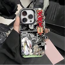 Funda para Teléfono Anime I-Compatible con Modelos de 17, 16E, 16, 15, 14, 13, 12, 11, Pro,,, X, XR, XSMAX, 8, Plus, con Protección Mate y Anti-Caída, Carcasa para Teléfono, Cubierta para Teléfono - Negro - Ver 1