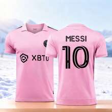 2324 Miami NO.10 ME SSI Short-Sleeved Soccer Jersey - 西瓜粉 - 查看 1