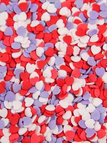 100g/3.53oz Valentine Edible Heart Sprinkles,Red Pink White Heart Shapes Mix,Sugar Sprinkles For Decorations Baking,Cake Ice Cream Cookies Cupcake Topper Chocolate,Birthday Wedding Valentine's Day Party Supplies. - Multicolor - View 22
