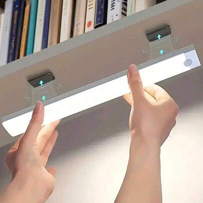 1个USB充电式LED人体感应灯，橱柜衣柜灯，无线LED夜灯，楼梯背光灯，可充电，适用于房间、厨房、厨房配件、衣柜、楼梯、走廊和橱柜，厨房装饰，卧室装饰，卧室，灯具，灯光，房间装饰，感应灯，厨房灯，电池壁灯，吸顶灯，电池灯，圣诞节，万圣节，LED灯，壁灯，壁灯，卧室灯，电池容量：150mAh、200mAh、350mAh，10/20/30/50厘米可选