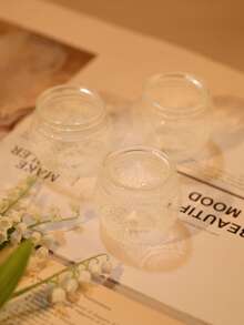 Transparent Crystal Candle Holder, Vintage Candle Holder, Tea Light Candle Holder, Suitable For Dining Table Decor, Home Decor, Bridal Shower, Birthday Party, Christmas, New Year Party Table Decoration, Wedding And More Occasions - Multicolor - View 15