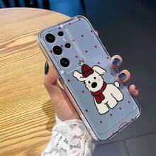 Funda para teléfono , compatible con modelos /Redmi, incluye fundas para perros con bufanda, adecuada para  14 M4PRO M13T M11Lite/Note9/Note10 Note11 Note12Pro Note13 Note13Pro 4G/5G11T Note8/Note8Pro10A/A3 K60/K70E.Funda protectora de cobertura total, diseño simple y creativo. - Multicolor - Ver 4