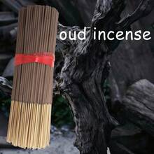 20/50/100/200pcs Premium Oud Incense Sticks, Natural Agarwood Material, Oud Has Multiple Benefits, Rich Fragrance, Essential For Wellness Enthusiasts, Suitable For Home, Yoga, Meditation, Camping, Etc. - 22cm/oud Incense - View 11