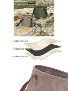 1个户外露营折叠水桶多功能大容量便携式储物桶伸缩式车载储水桶