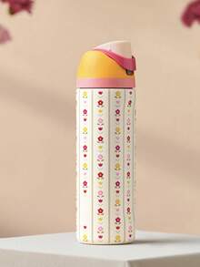 OWALAo 24Oz / 32 Oz Limited Edition Water Bottle, Free.Sip Stainless Steel Sports Water Bottle, Luminous Cup. Leakproof With Pop-Up Lid, Available In A Variety Of Colors, The Pattern Is Clear And Exquisite. A Water Bottle Designed For Water Drinkers, Suitable For Running, School, Fitness, Halloween, Thanksgiving Day, Christmas Day Gifts, Gift For Her, New Fashion Water Bottle For Women. - 24oz/710ml - Xem 10