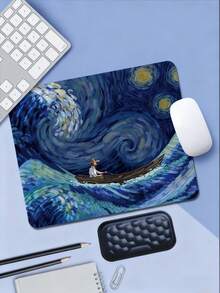 وسادة المعصم وحصيرة الماوس - مادة البولي يوريثان، قاعدة مطاطية مانعة للانزلاق، حصيرة لوحة المفاتيح والماوس من رغوة الذاكرة، وسادة معصم من البولي يوريثان الناعم، حصيرة ماوس ذات قاعدة مطاطية، دعم معصم مريح من رغوة الذاكرة، عودة إلى المدرسة، هالوين، حصيرة ماوس ألعاب عيد الميلاد - متعدد الألوان - مشاهدة 2