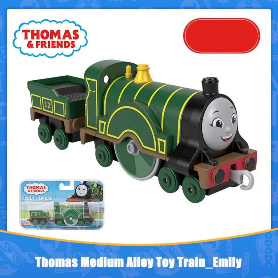 Mattel Thomas & Friends: TrackMaster Series - Multi-Function Push & Pull Toy, Inspiring Boys' Transportation And Construction Fun - Medium-sized Alloy Train - Emily - View 1
