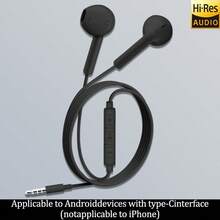 高品质有线耳机，半入耳式，3.5mm插头，高保真耳机，适合旅行、健身、音乐爱好者，带麦克风，高清通话 - 彩色 - 查看 12