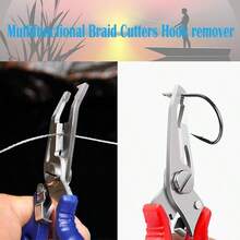 Multi-Function Fishing Pliers, Carbon Steel Fishing Line Cutter, Fishing Hook Remover For Freshwater And Saltwater Fishing, Braiding Tool