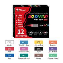 12/24/36/48/60/72/120/168 Colors Kids Acrylic Markers, Marker Pens Coloring Set,Quick Drying, Fade Resistant,Perfect For Painting, Illustrations, Handcrafted Art,School Back-To-School Season For Coloring Books And Other DIY Projects,Suitable For Paper, Fabric, Wood, Rocks, Plastic, Glass, Ceramics, Pumpkins, Metal,Etc., Acrylic Paint Marker Pens For Students And Adults, Easter,Thanksgiving, Halloween, Christmas Gifts - Multicolor - View 10