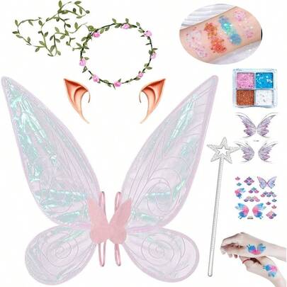 Fairy Wings Set, Fairy Wings Adults And Women Cosplay Birthday Halloween