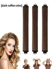 1/3 Pieceshair Styling Tool Set, No-Heat Curling Tools, Curling Iron, Designed For Women's Hairstyles, Convenient And Flexible Curling Iron, Essential Hair Salon Products And Accessories, Rubber Band Curling Iron, Sleeping Styling Tool