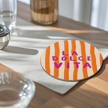 A Good Life - 6-Piece Coasters And Table Protectors, Birthday Gifts, Housewarming Gifts, Children's Style, Simple Italian Style, Retro Design, Seasonal Themes, Wedding, Arab Style, Retirement Gifts - Multicolor - View 7