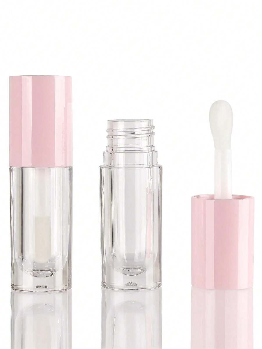 5支/1支 空6毫升大号唇彩管，圆形唇彩管容器，带大号狗狗脚印造型，化妆品包装容器，适合DIY唇彩、唇油和其他化妆品灌装，价格实惠，可作为圣诞礼物、化妆品、化妆工具、廉价小物、礼品、女士礼品、圣诞礼物、赠品、旅行必备品。 - 彩色 - 查看 1