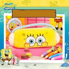 Spongebob Squarepants Themed Storage Bag, High-Quality, Large Capacity Student Stationery Pencil Case - Multicolor - View 7