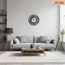 10inch Round Wooden Wall Clock, Silent No Ticking Sound, Battery Operated (AA Batteries Not Included). Easy To Hang, Perfect For Home Or Office Decoration, Great Gift For Birthdays, Special Events, Halloween, Thanksgiving, And Christmas - 10*10英寸 - 查看 6