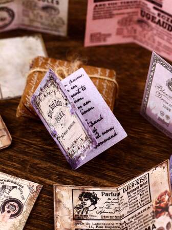 20pcs Funny Mechanical Stickers, DIY Scrapbooking Materials, Suitable For Gifts, Office, Home, Marking, Labels, Classrooms, Toys, Student Journals, Creative Vintage Decoration Stickers