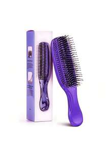 1PC Electroplated Scalp Massage Comb – Deep Clean, Smooth Glide & Knot-Free Shine For Daily Wet Or Dry Hair Care - Multicolor - View 21
