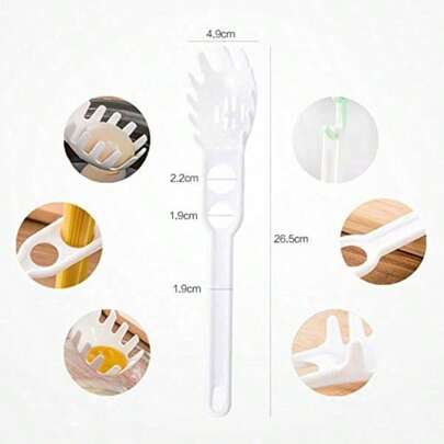 1PC  A Multi-Functional Noodle Cooking Gadget That Moms Love, Featuring Easy Noodle Measurement, Convenient Noodle Retrieval, And An Egg Yolk Separator, Making Cooking Tasks More Manageable In The Kitchen; A Practical Kitchen Tool.