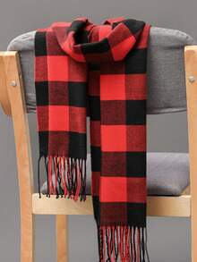 Classic Plaid Scarf, Versatile Autumn/Winter Unisex Gift, High-End Fashion Double-Sided, Warm, Neck Warmer, Blanket - Multicolor - View 16