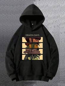 Felpa con cappuccio da uomo con motivo a occhi di personaggi anime - Pullover casual con tasca, Felpa ampia a maniche lunghe per autunno e inverno, Felpe con cappuccio casual personalizzate con stampa per uomo e donna con tasche, Felpe con cappuccio in cotone a maniche lunghe calde e comode per autunno e inverno, Felpe con cappuccio nere con motivi anime giapponesi, Felpe con cappuccio in stile urbano per feste/Natale/Capodanno, Felpe con cappuccio per coppie, Felpe con cappuccio dello stesso stile per uomo e donna per feste/Natale/Capodanno. - nero - Visualizzare 1