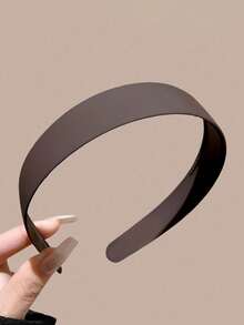 4 buc/1 buc. Bentiță de păr pentru femei, din plastic mat, bej, negru, kaki, maro, culoare solidă, cu circumferință de 14,17 inch, accesorii de păr minimaliste de înaltă calitate, la modă, versatile, potrivite pentru purtare zilnică, spălatul feței, machiaj, asortarea ținutelor, bentiță de păr, diademă, cerc de păr - Multicolor - Vizualizare 8