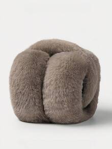 1pc Girls Winter Warm Earmuffs, Fashionable Plush Anti-Freeze Ear Warmers, Foldable