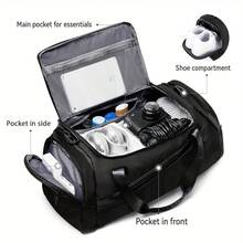 40L Capacity Handbag, Shoulder Bag, Backpack, Unisex Large Gym Bag, Short Trip Luggage Bag With Wet & Dry Separation - Multicolor - View 4