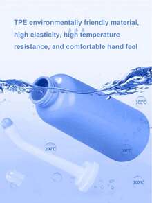 1PC Peri Bottle Portable Travel Bidet Leakproof Perineal Douche Spray Bottle,Portable Douche Feminine Cleaner,Travel Large Capacity Portable Handheld Bidet,500ML