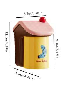 2件套多巴胺浴室磁性牙刷杯架和漱口杯壁挂式收纳套装，无需钻孔 - 彩色 - 查看 9