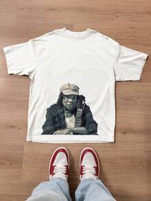 Basic T-Shirt With Milton Nascimento Print, New Model. - White - View 1