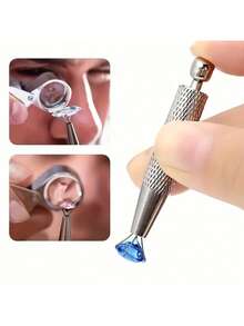 Precision Four-Claw Jewelry Tweezers - Gemstone And Diamond Holders, Perfect For Beads And Frobnitz Beads, Ergonomic Metal/Aluminum Crafting Tools, Jewelry Making Tools. - Multicolor - View 4