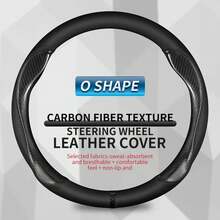 Para accesorios interiores de coche Volvo XC90 XC60 XC40 V90  V50 V40 S60 S90, funda de volante de coche de cuero de fibra de carbono - Una burbuja - Ver 10