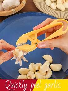 Garlic Peeler Stainless Steel Handheld Peeling Tool For Home And Commercial Use, Garlic Skin Remover Clipper - Multicolor - View 6