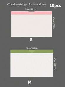 1 Roll Large Capacity Drawstring Cat Litter Bag - White - View 6