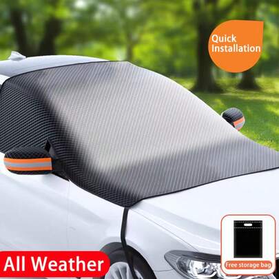 Magnetische Autoscheiben-Abdeckung, Oxford-Tuch Anti-Frost & Schnee Scheiben-Sonnenschutz, 4-Jahreszeiten Kfz-Zubehör zum Schutz der Windschutzscheibe