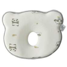 Baby Head Pillow Cozy Infant Head Support Pillows Cartoon Print Newborn Sleeping Pillow to Prevent Flat Head - Verde - Ver 6