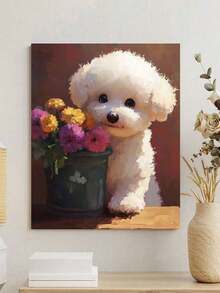 Cute Puppy DIY Digital Oil Painting: Ignite Creative Life, Depict A Colorful World. DIY Digital Oil Painting, Start Your Art Journey. It Is The Perfect Fusion Of Creativity And Fun, An Excellent Choice For Interaction, Couples Sharing, And Personal Relaxation. High-Quality Canvas, Fine Texture, Carrying Your Artistic Dreams. Paints, Vibrant And Long-Lasting Colors, And Odorless, And Reliable. Clear Digital Identification, Even Without Any Painting Foundation, You Can Easily Get Started, And Everyone Can Become An Artist. - Multicolor - View 9