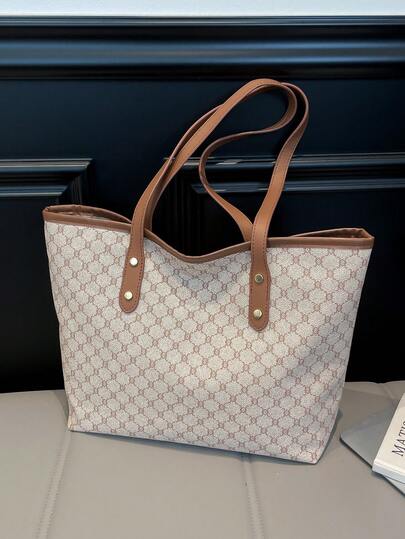 2025 New Autumn/Winter Fashion Tote Bag, Underarm Leopard Print Large Capacity Shoulder Handbag For Commuting