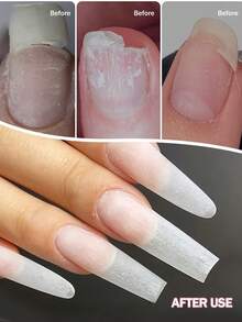 XEIJAYI 1瓶纤维橡胶底凝胶指甲油入门装，纯可卸免擦拭指甲油，适合居家美甲DIY - 無色 - 查看 6