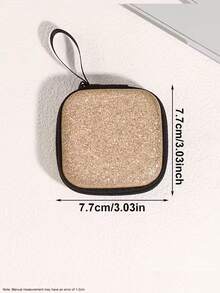1pc EVA Material Glitter Star Shaped Earphone Case With Zipper Closure, Shockproof And Crush-Resistant, Portable Handheld Storage Box For Bluetooth Earphones/USB Drives/Coins/Keys, With Mesh Pocket And Soft Divider, Compact And Lightweight, Unisex Travel Pouch - Multicolor - View 3