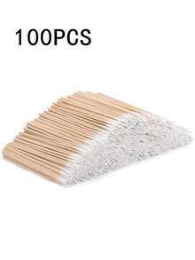 1000pcs Ultra Fine Disposable Nail Cleaner Sticks, Pointed Tip Design For Precise Cleaning; Mini Dual-Ended Eyebrow Makeup Remover Tool; Makeup Remover Wooden Sticks; Manicure Supplies; Foot Care; Pedicure Tools; Travel Essential; Black Shawl; Men's Gift - Multicolor - View 12