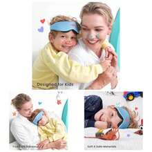 u2013 Antifaz para Dormir Infantil con Copas Ajustables, Cmodo Suave y Divertido, Transpirable y Lavable a Mquina, Para Nias y Nios de 6+ Aos Azul Glaciar - Azul Glaciar - Ver 1